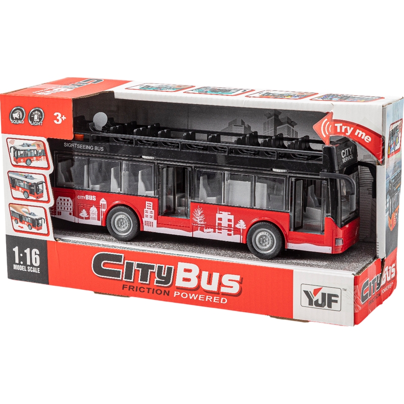 Τουριστικό Λεωφορείο Με Τριβή Φώτα Και Ήχους 29 εκ.