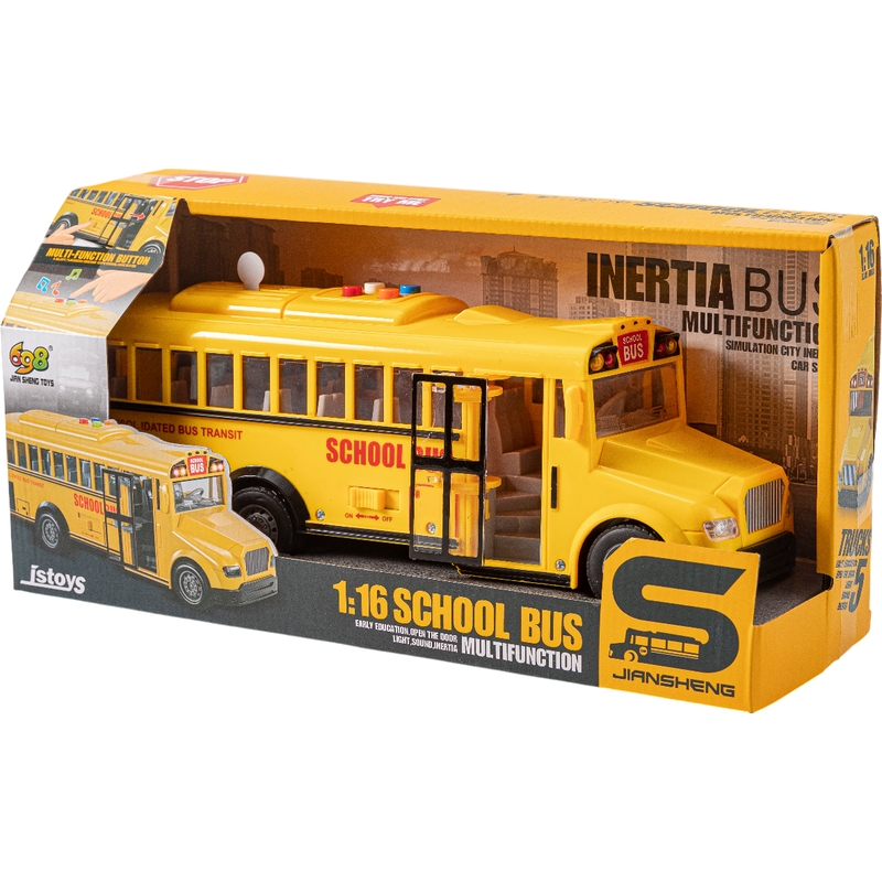 Σχολικό Λεωφορείο Με Τριβή Φώτα Και Ήχους 28 εκ.