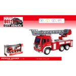 Πυροσβεστικό Όχημα Τριβής Με Σκάλα Φώτα Και Ήχους 23 εκ.