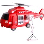 Πυροσβεστικό Ελικόπτερο Διάσωσης Τριβής Με Φώτα Και Ηχους 32 εκ.
