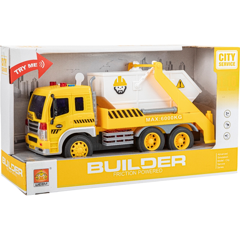 Φρίξιον Φορτηγό Απορριμμάτων Σε Κλίμακα 1:16 Φώτα Και Ηχους 27,50 εκ.