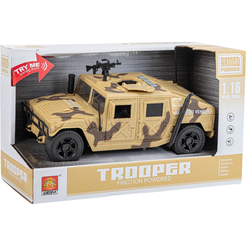 Φρίξιον Στρατιωτικό Hummer Σε Κλίμακα 1:16 Φώτα Και Ηχους 23,50 εκ.