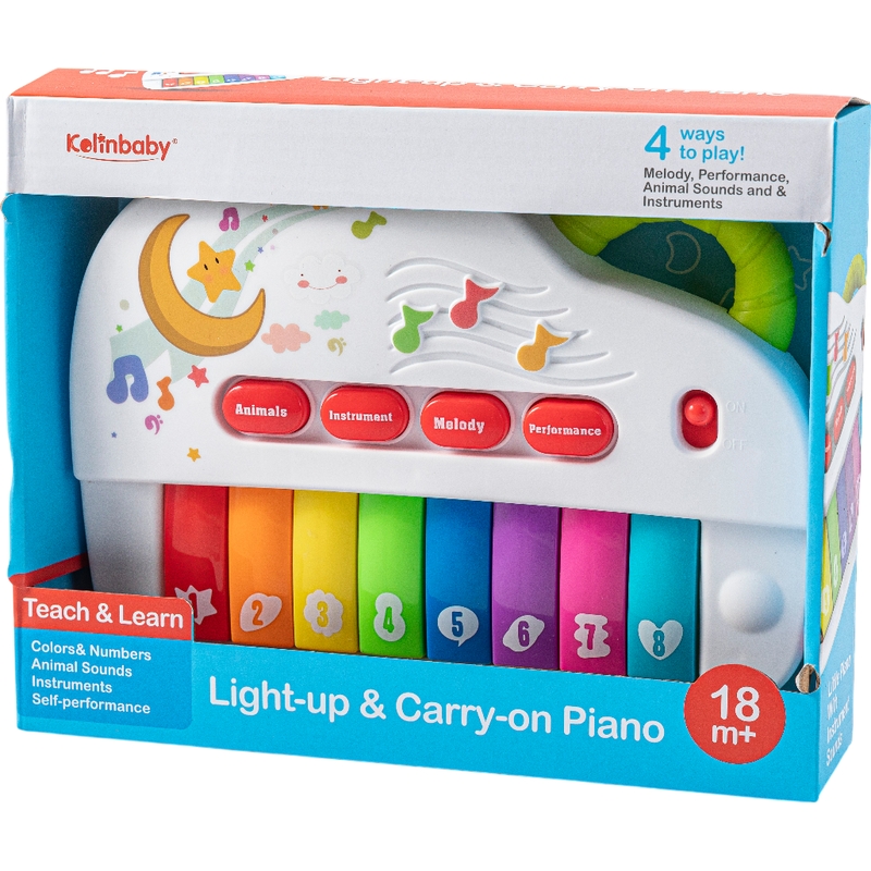 Μπεμπέ Ηλεκτρονικό Πιάνο 2 Σε 1 Με Ηχους Και Φώτα
