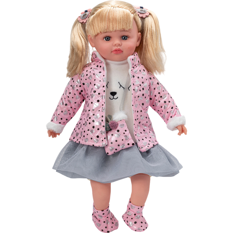 Η Κουκλίτσα μου V2 46εκ μιλάει Ελληνικά 4 φράσεις, γαζωμένα μαλλιά, γαζωμένα ρούχα