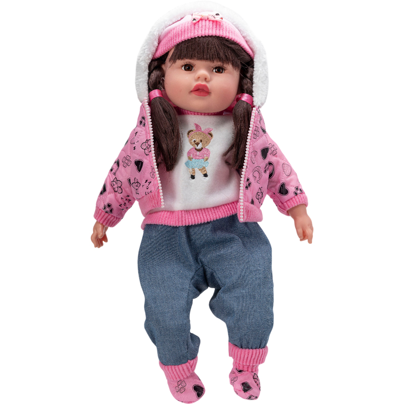 Η Κουκλίτσα μου V2 46εκ μιλάει Ελληνικά 4 φράσεις, γαζωμένα μαλλιά, γαζωμένα ρούχα