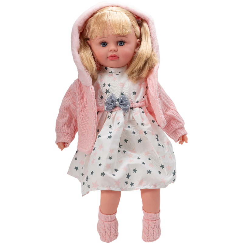 Η Κουκλίτσα μου V2 46εκ μιλάει Ελληνικά 4 φράσεις, γαζωμένα μαλλιά, γαζωμένα ρούχα