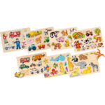 Ξύλινο πάζλ 7-8 εικόνες 31,5Χ18,5εκ 7άδα