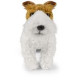 Rappa Λούτρινος Σκύλος Fox Terrier Ασπρο 30 εκ. Eco-Friendly (192256)