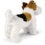 Rappa Λούτρινος Σκύλος Fox Terrier Ασπρο 30 εκ. Eco-Friendly (192256)