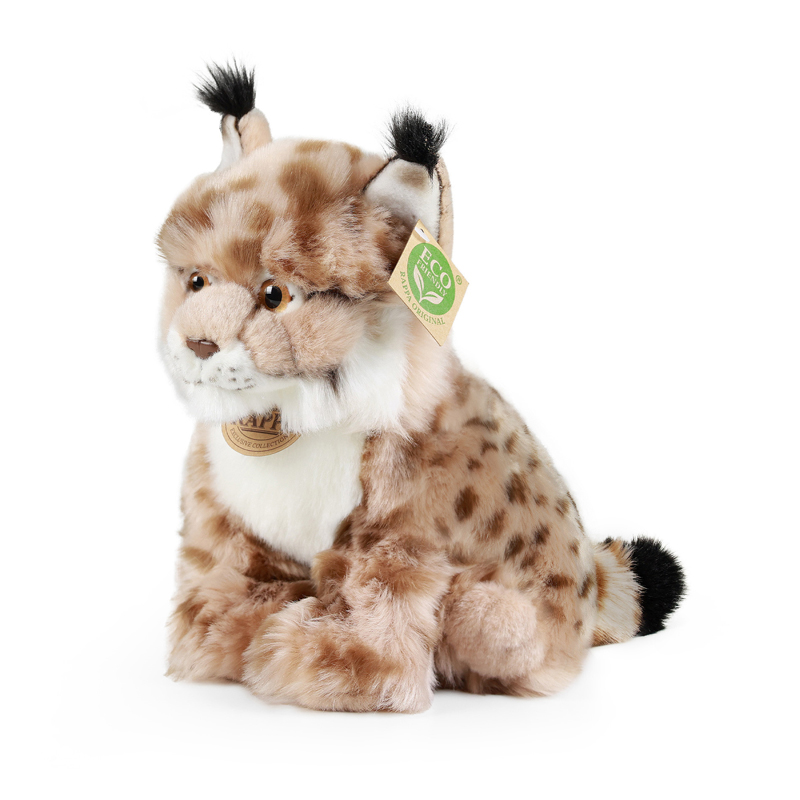 Rappa Λούτρινος Λύγκας Καθιστός 27 εκ. Eco-Friendly (192300)