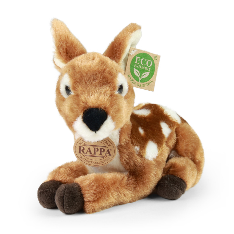 Rappa Λούτρινο Ελαφάκι Καθιστό 22 Εκ. Eco-Friendly (192324)