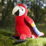 Rappa Λούτρινος Παπαγάλος Macaw Κόκκινος 24 εκ. Eco-Friendly (195028)