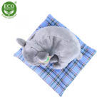 Rappa Λούτρινος Σκύλος Μπουλντογκ 23 εκ. Με Κουβερτούλα Eco-Friendly (195073)