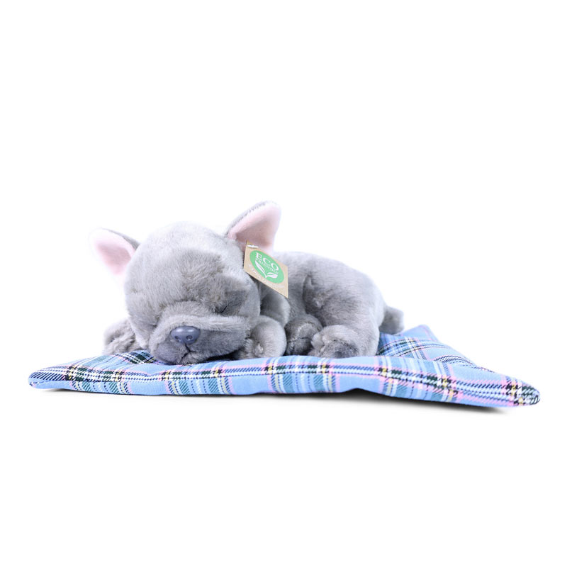 Rappa Λούτρινος Σκύλος Μπουλντογκ 23 εκ. Με Κουβερτούλα Eco-Friendly (195073)