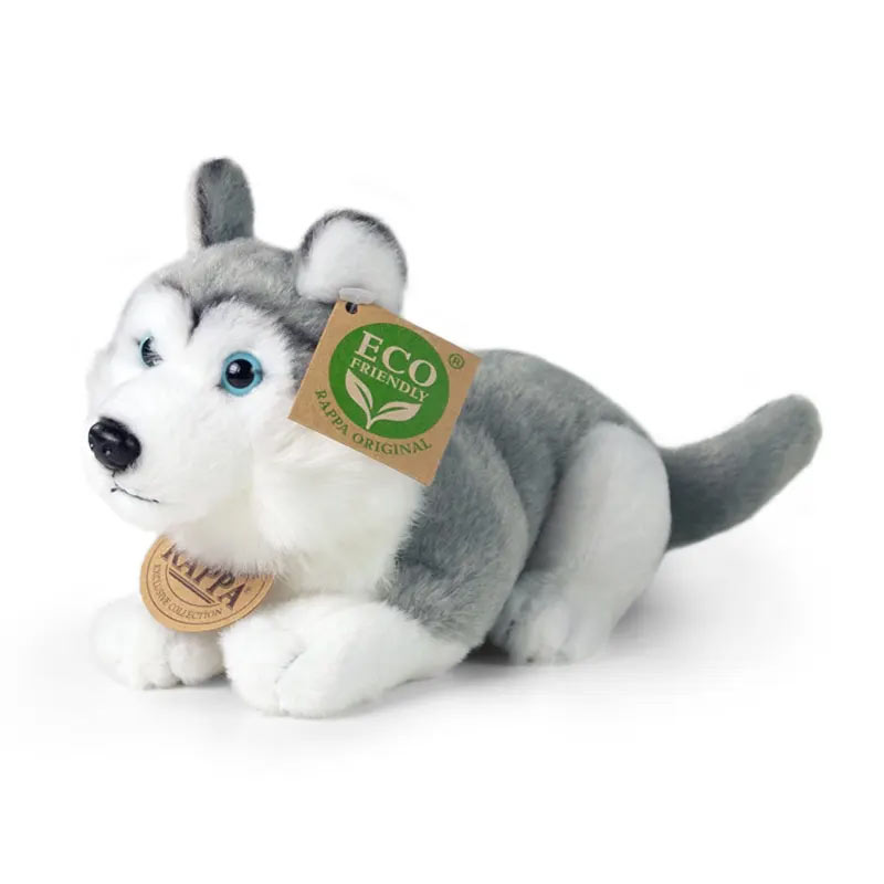 Rappa Λούτρινος Σκύλος Husky 17 εκ. Eco-Friendly 2 Χρώματα (201675)