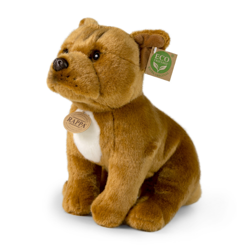 Rappa Λούτρινος Σκύλος Τεριέ Καφέ Καθιστός 30 εκ. Eco-Friendly (201804)