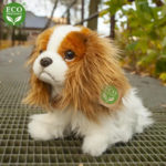 Rappa Λούτρινος Σκύλος King Charles Spaniel Καθιστό 25 εκ. Eco-Friendly (203044)