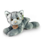 Rappa Λούτρινη Γάτα Ξαπλωτή Γκρί 30 εκ. Eco-Friendly (203921)