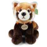 Rappa Λούτρινο Κόκκινο Πάντα Καθιστό 28 εκ. Eco-Friendly (211407)