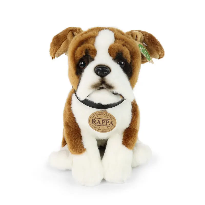 Rappa Λούτρινος Σκύλος Boxer Καθιστός 27 εκ. Eco-Friendly (211902)