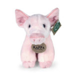 Rappa Λούτρινο Γουρουνάκι Ρόζ Καθιστό 16 εκ. Eco-Friendly (220072)