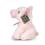 Rappa Λούτρινο Γουρουνάκι Ρόζ Καθιστό 16 εκ. Eco-Friendly (220072)