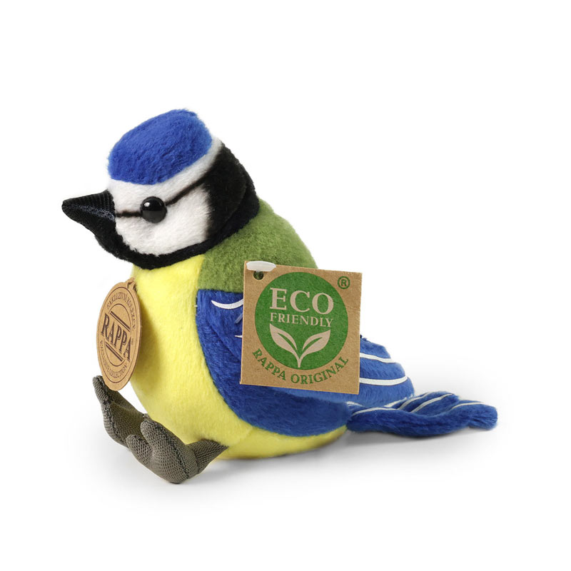 Rappa Λούτρινο Πουλί Αιγίθαλος Καθιστό 12 εκ. Eco-Friendly (221116)