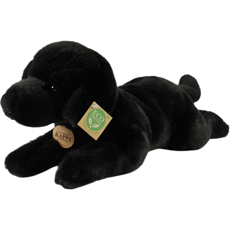 Rappa Λούτρινος Σκύλος Μαύρο Λαμπραντόρ 40 εκ. Eco-Friendly (221130)