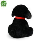 Rappa Λούτρινος Σκύλος Μαύρο Λαμπραντόρ Καθιστό  Με Λουράκι 28 εκ. Eco-Friendly (230088)