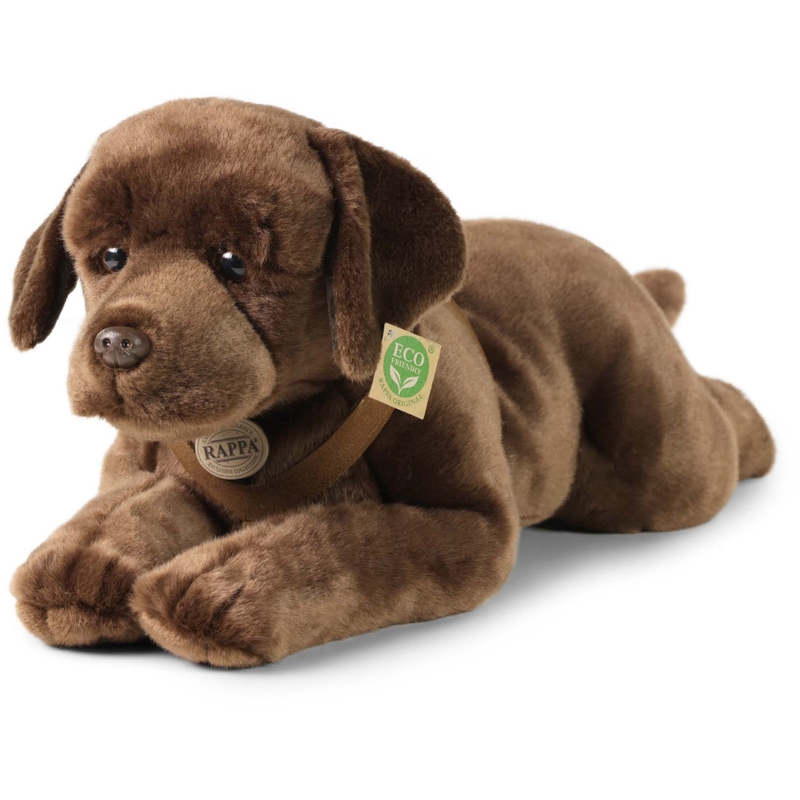 Rappa Λούτρινος Σκύλος Labrador Retriever Καφέ Ξαπλωτός 61 εκ. Eco-Friendly (211377)