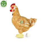 Rappa Λούτρινη Κότα 33 εκ. Με Αυγό Eco-Friendly (230569)