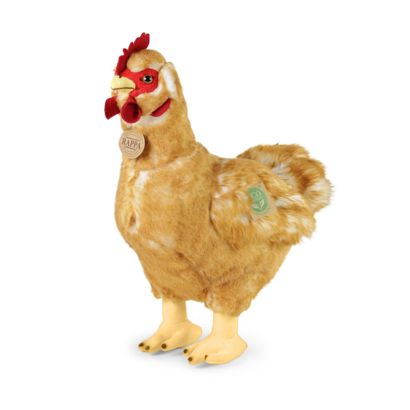 Rappa Λούτρινη Κότα 33 εκ. Με Αυγό Eco-Friendly (230569)