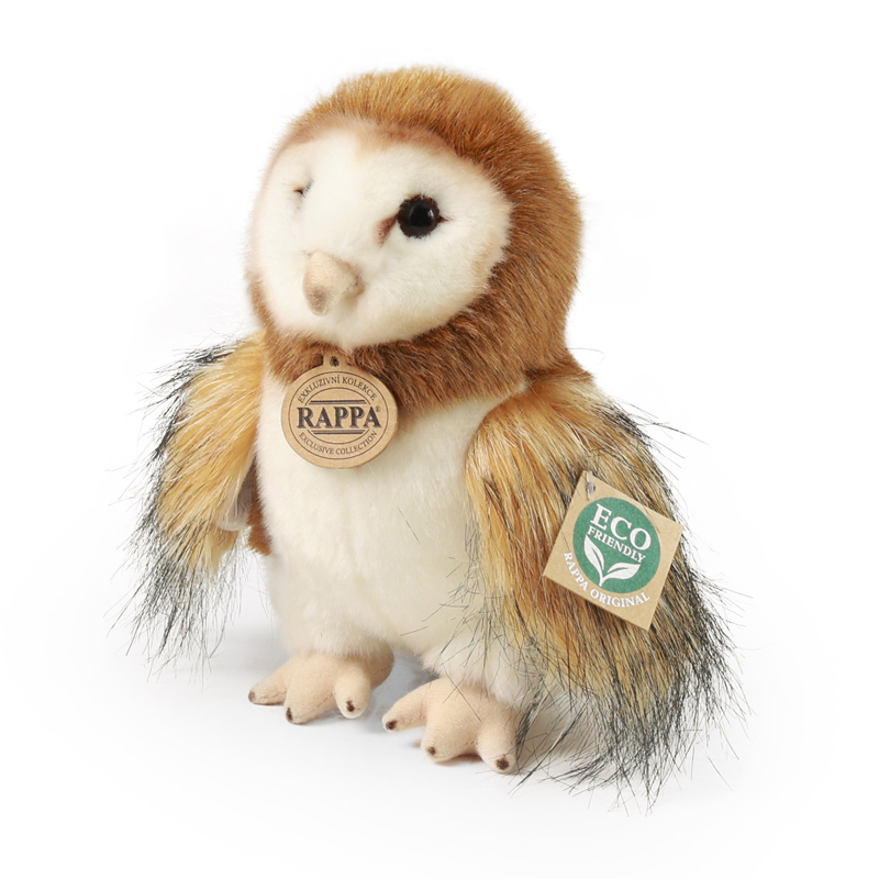 Rappa Λούτρινη Κουκουβάγια Τριχωτή 20 εκ. Eco-Friendly (240438)