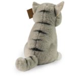 Rappa Λούτρινη Γάτα Καθιστή Γκρί 23 εκ. Eco-Friendly Soft (250819)