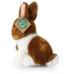 Rappa Λούτρινο Κουνέλι Ασπρο-Καφέ 16 εκ. Eco-Friendly (252042)