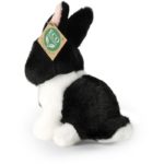 Rappa Λούτρινο Κουνέλι Ασπρο-Μαυρο 16 εκ. Eco-Friendly (252103)