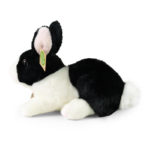 Rappa Λούτρινο Κουνελάκι Μαυρόασπρο 23 εκ. Eco-Friendly (450134)