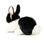 Rappa Λούτρινο Κουνελάκι Μαυρόασπρο 23 εκ. Eco-Friendly (450134)