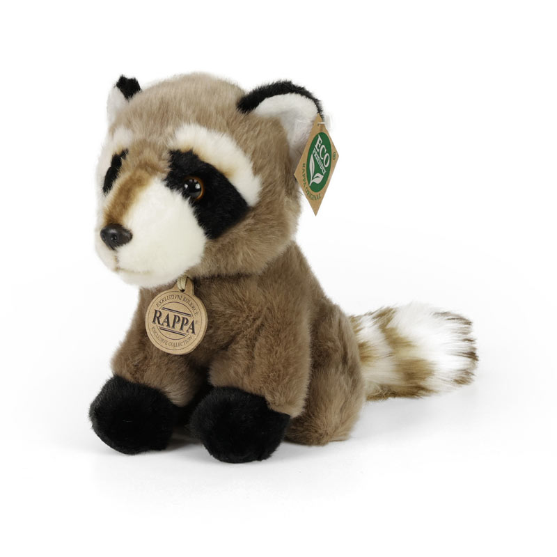 Rappa Λούτρινο Ρακούν 18 εκ. Καθιστό Eco-Friendly (869059)